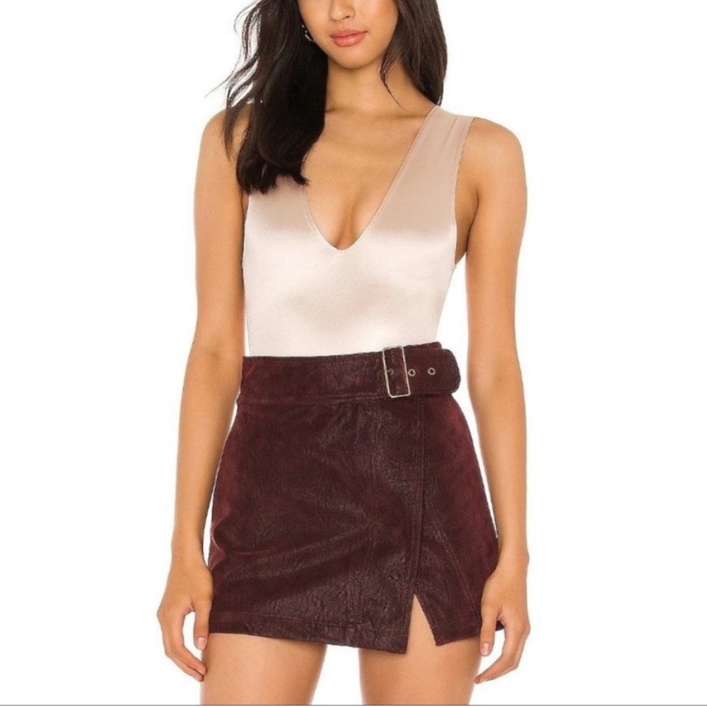 NEW Free People Keep it Sleek Bodysuit in Oyster